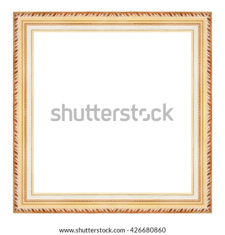  antique frame ,gold frame on the white background