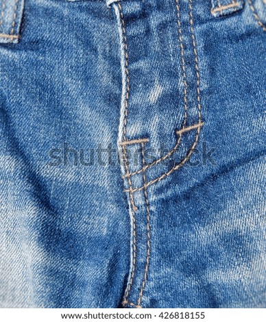 Crotch and crease  jeans