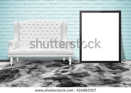 White board and chair in the room.