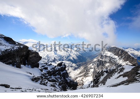 Ice mountain at Switzerland