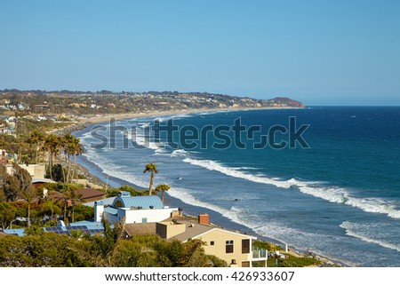 Beautiful view of the Point Dume State Beach, Malibu Royalty-Free Stock Photo #426933607