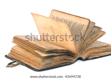 ancient  torah  over white background Royalty-Free Stock Photo #42694738