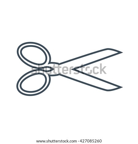 Scissors icon isolated on white background. vector illustration icon
