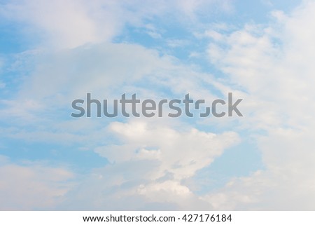 Sky and clouds. For background or insert text.