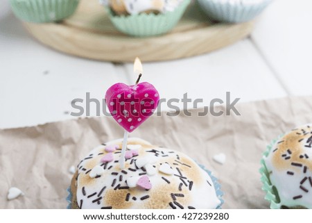 cupcakes with decorations for special day