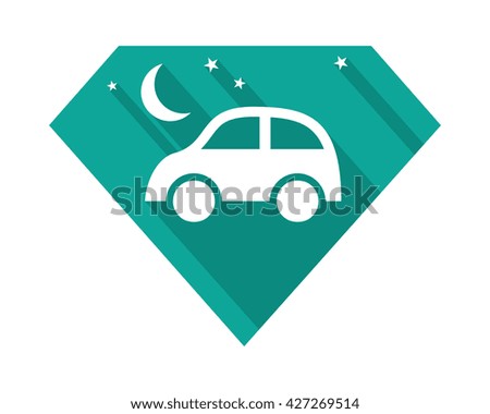 diamond car ride vehicle automotive image vector icon silhouette