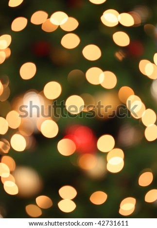  Colorful bokeh of christmas lights