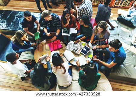 Students Library Campus Education Knowledge Concept Royalty-Free Stock Photo #427333528