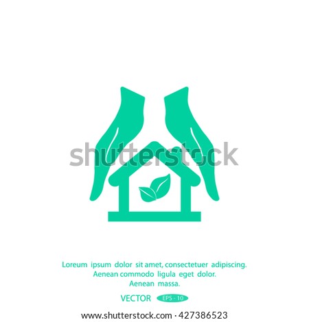 protection and home insurance icon