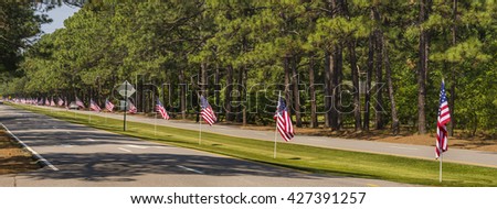Memorial Day  Pinehurst. North Carolina Royalty-Free Stock Photo #427391257
