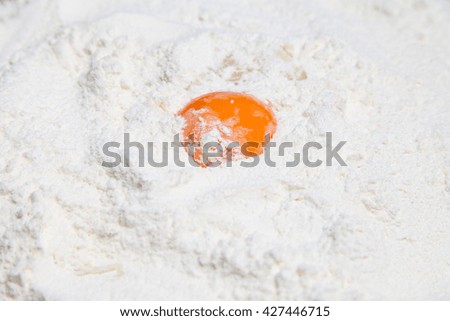 Egg Yolk and flour