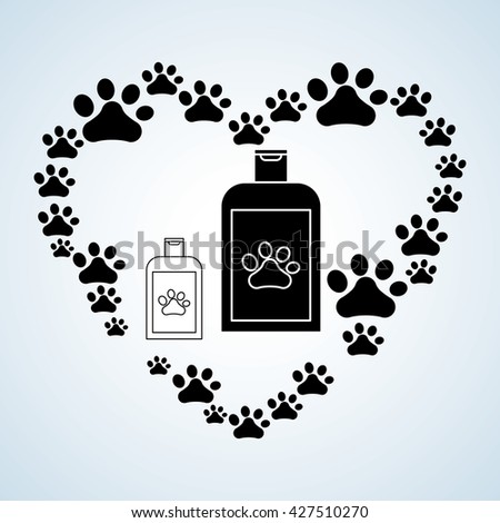 Pet shop design. animal icon. care concept