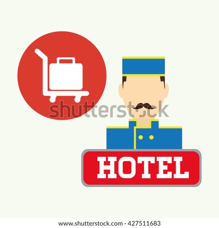 Hotel design. service icon. travel concept