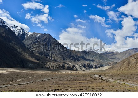 Landscape of Leh, Ladakh, North of India Royalty-Free Stock Photo #427518022