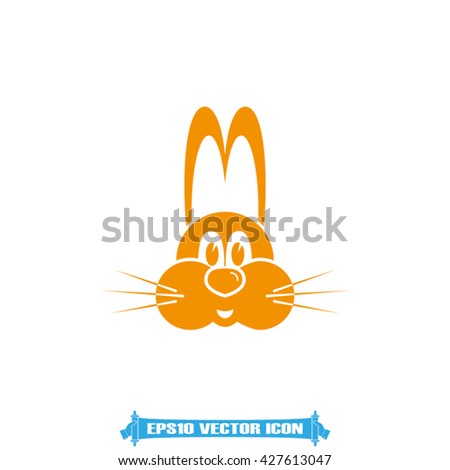 Rabbit icon vector illustration