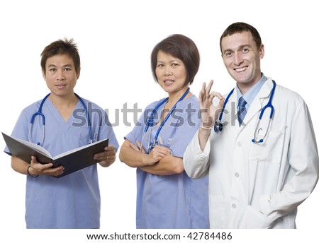 Medical team of Doctor,Nurse and Intern