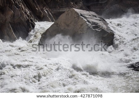 Tiger Leaping Gorge is a canyon on the Yangtze River