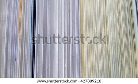 Stack of business cards, edge of business cards