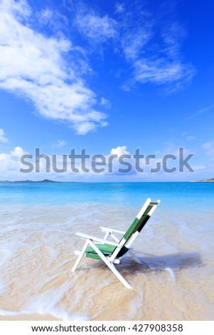 Beautiful beach in Okinawa	