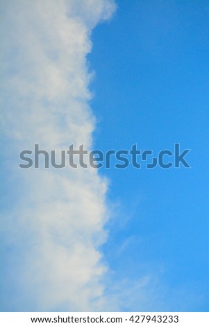 cloudy blue sky tone