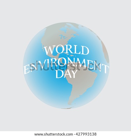 Banner or eco card for world environment day. Vector illustration, eco poster. World environment day on light background. Eco vector. Ecology vector illustration.