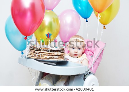 child with a cake