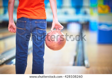 man playing bowling