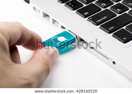 Business e-commerce icon on computer keyboard button