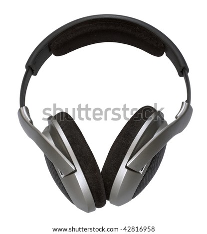 headphones isolated on white background with clipping path
