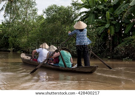 Tourist Ride in Mekong Delta