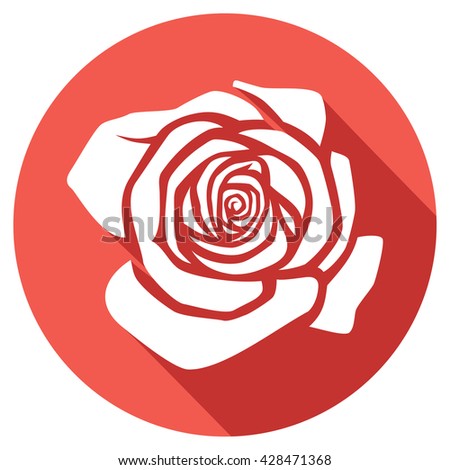 rose flat icon