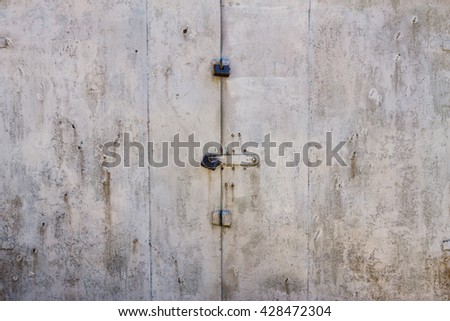 old garage door, texture, background, castle