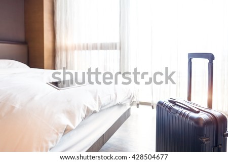 Inter views of modern hotel room Royalty-Free Stock Photo #428504677