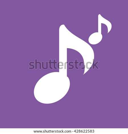 musical note icon. musical note sign