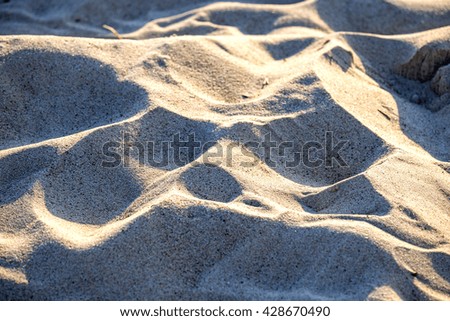 Sand of a beach with shapes