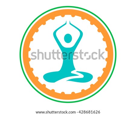 india yoga meditation image vector icon 4