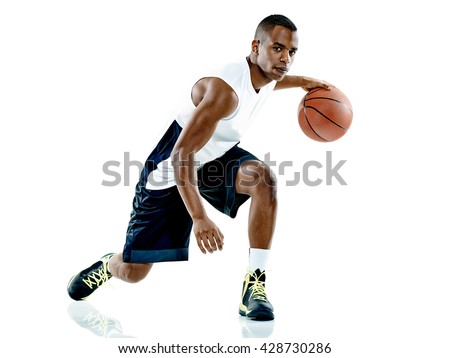 basketball player  man Isolated  Royalty-Free Stock Photo #428730286