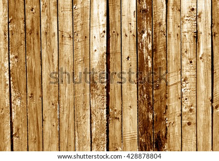 Orange  wooden fence texture. Background and texture for design.