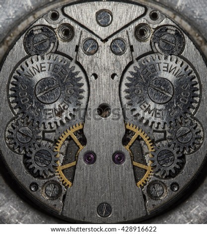 mix clockwork mechanical watch, high resolution and detail