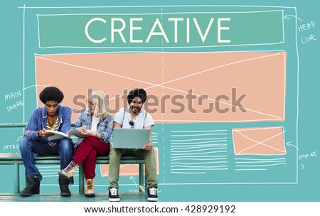 Creative Creativity Web Design Layout Concept