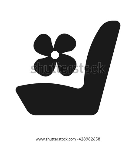 Seat fan icon Vector Illustration on the white background.