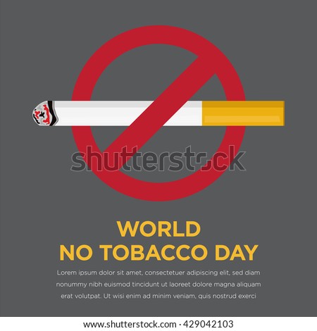 World No Tobacco Day. No Smoking campaign.