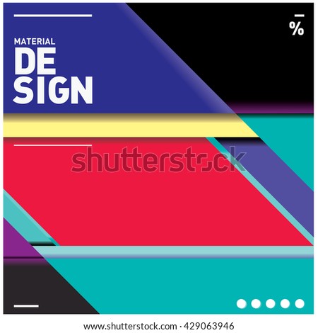 Vector Illustration Modern colorful background material design