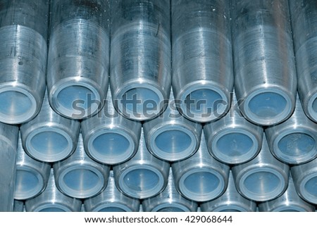 Aluminum tube texture
