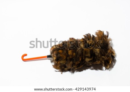 Handle the wood feather duster