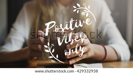 Positive Attitude Motivation Inspiration Thinking Concept Royalty-Free Stock Photo #429332938