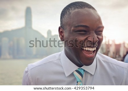 Laughing young man