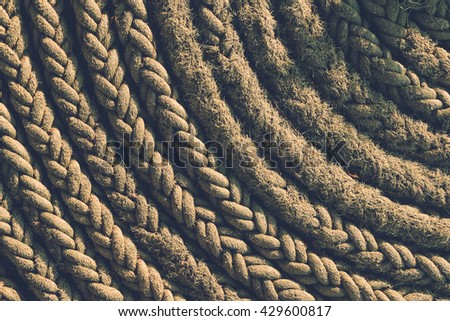Old rope texture background.