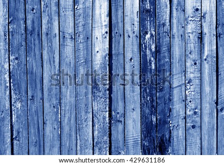 Blue wooden fence texture. Background and texture for design.