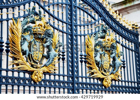 in london england the old metal gate  royal palace
